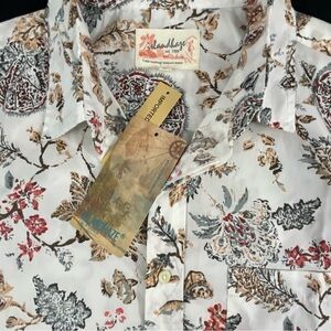 Island Haze Floral Button-Up Shirt